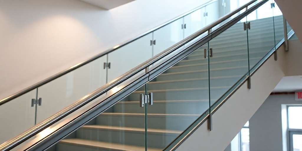 Escaleras con pasamanos o barandillas